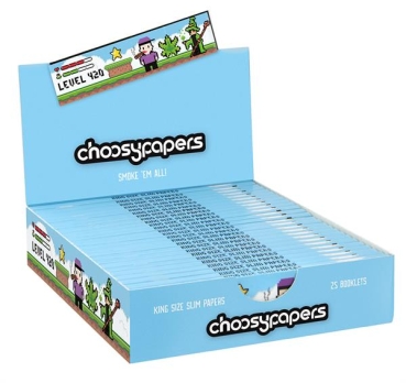 Choosypapers King Size Slim Zigarettenpapier Pixel - Level 420